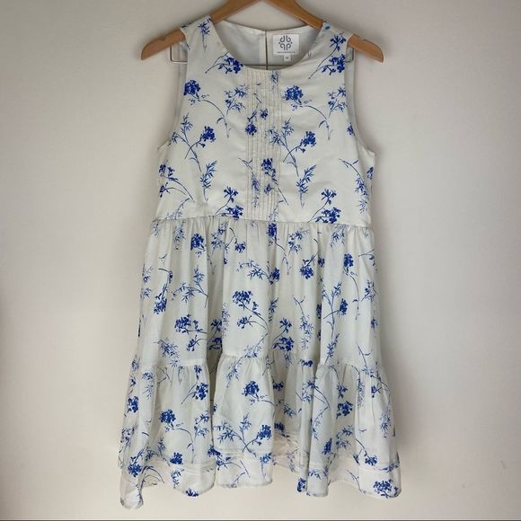 NWOT Lucky Brand Pomegranate Crepe Tiered Midi Dress - Picture 7 of 13